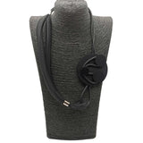 Choker Necklaces For Women Short Sweater Chain Mesh Necklace Rubber Rope