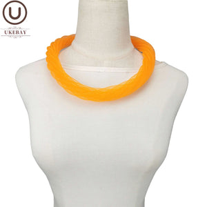 High Street Bright Mesh Choker Necklace - 12 Colors