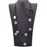 Choker Necklace Wood Jewelry Rubber Chain Wedding Party Accessories