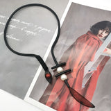 Choker Necklaces for Women Strange Gothic Jewelry Mesh Pearl Accessories