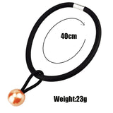 Choker Necklaces Multicolor Pearl Necklace Women Rubber Jewelry