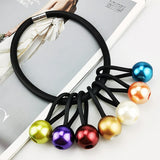 Choker Necklaces Multicolor Pearl Necklace Women Rubber Jewelry