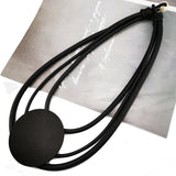 Rubber Choker Necklaces Gothic Sweater Chains Ethnic Jewelry