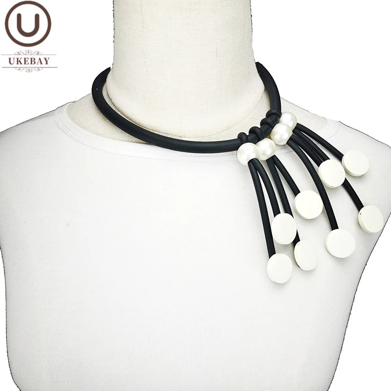 Choker Necklace Pearl Short Sweater Necklace Party Jewelry