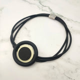 Gothic Chain Choker Necklaces Rubber Jewelry for Women