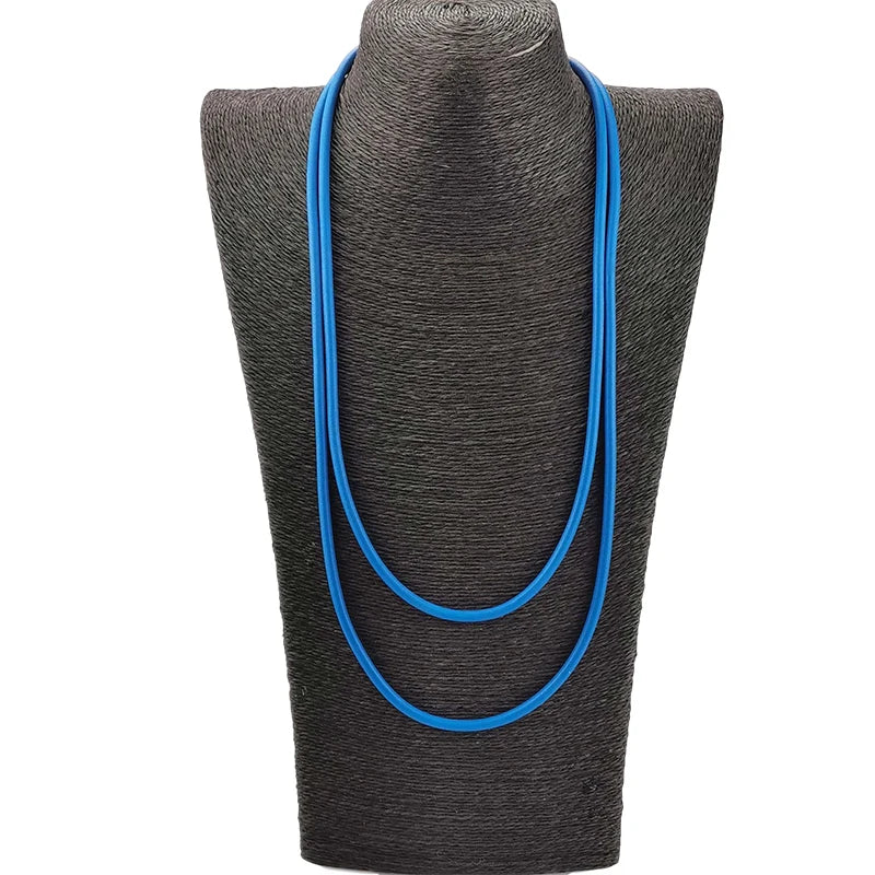 Choker Necklaces Women Chain Rubber Necklace Elasticity Rope Short Sweater Neckl