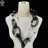 Mesh Hollow Choker Necklace Women Jewelry