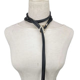 Women Leather Elasticity Chains Rubber Accessories Belts