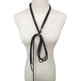 Women Leather Elasticity Chains Rubber Accessories Belts