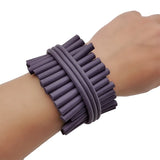 Charm Bangle Bracelet Gift Multicolor Rubber Punk Gothic Chain