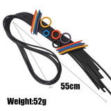Rubber Chain Tassel Necklace Gothic Jewelry