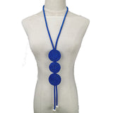 Long Statement Necklace Pearl Ethnic Jewelry Women 9 Colors