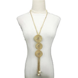 Long Statement Necklace Pearl Ethnic Jewelry Women 9 Colors