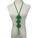 Long Statement Necklace Pearl Ethnic Jewelry Women 9 Colors