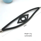 Strange Eyes Geometric Rubber Punk Bracelet Women