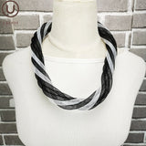 Gothic Mesh Choker Necklace Hollow Jewelry 3 Colors