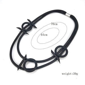 Gothic Pendant Necklace Choker Women Indian Jewelry Rubber Gift