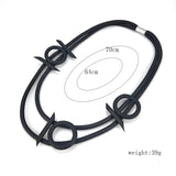 Gothic Pendant Necklace Choker Women Indian Jewelry Rubber Gift