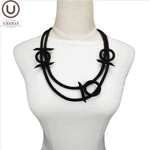 Gothic Pendant Necklace Choker Women Indian Jewelry Rubber Gift