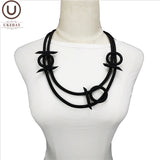 Gothic Pendant Necklace Choker Women Indian Jewelry Rubber Gift