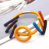 Gothic Statement Bracelets Women Rubber Bangles Multicolor Jewelry Gift