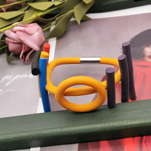 Gothic Statement Bracelets Women Rubber Bangles Multicolor Jewelry Gift