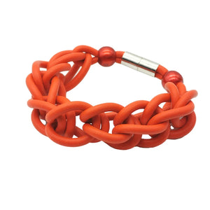 Charm Bracelets Rubber Bangles Boho Jewelry Pearl Chains