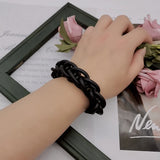 Charm Bracelets Rubber Bangles Boho Jewelry Pearl Chains