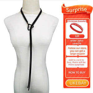 Long Pendant Necklace Adjustable Chain Rubber Jewelry