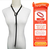 Long Pendant Necklace Adjustable Chain Rubber Jewelry