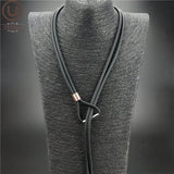 Long Pendant Necklace Adjustable Chain Rubber Jewelry
