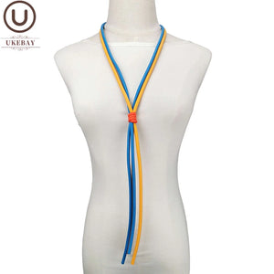 Long Tassel Necklace Multicolor Jewelry Boho Party Chain