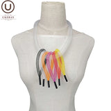 Multicolor Mesh Choker Necklace For Women