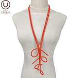 Rubber Statement Necklace for Women Party Accessories
