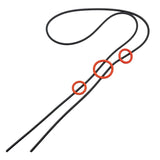 Red Circle Pendant Necklace Goth Style Chain Jewelry