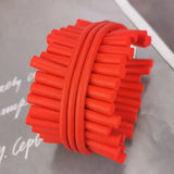Gothic Charm Bangle Red Rubber Jewelry Punk Bracelet
