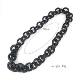 Hyperbole Necklace Rubber Rope Jewelry For Women Pendant Necklace