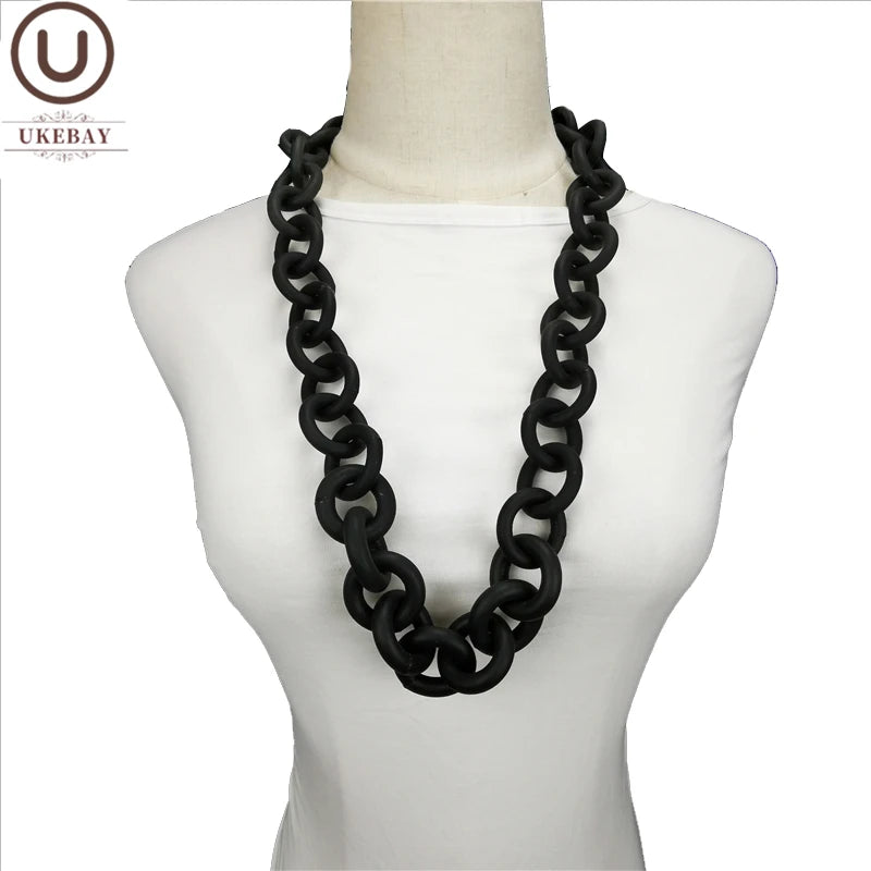 Hyperbole Necklace Rubber Rope Jewelry For Women Pendant Necklace