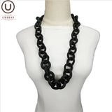 Hyperbole Necklace Rubber Rope Jewelry For Women Pendant Necklace