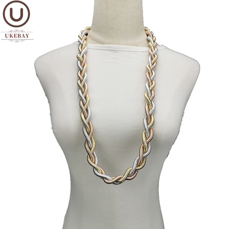 Alloy Necklace Choker Torques Women Pendant Jewelry Making Accessories