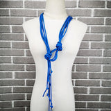 Long Necklaces Women Sweater Necklaces Pendant Jewelry Punk Style Rubber