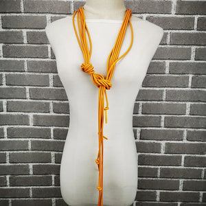 Long Necklaces Women Sweater Necklaces Pendant Jewelry Punk Style Rubber