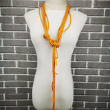 Long Necklaces Women Sweater Necklaces Pendant Jewelry Punk Style Rubber