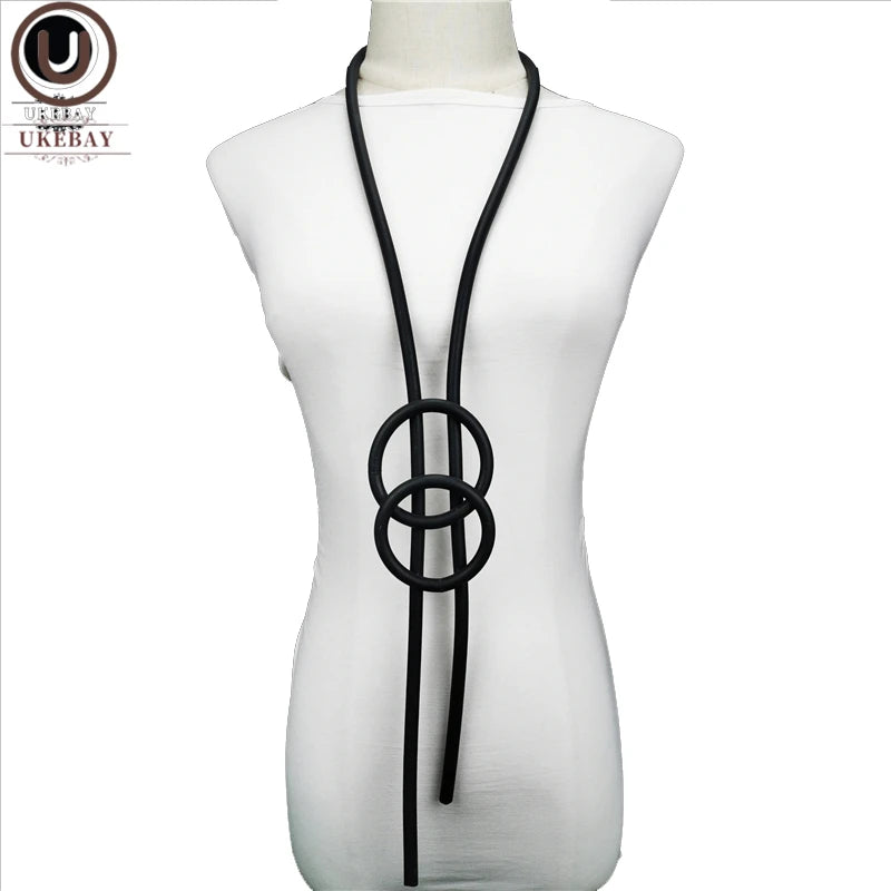 Long Pendant Necklace Women Geometric Wedding Jewellery
