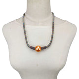 Pearl Bead Pendant Choker Necklace Women
