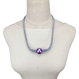 Pearl Bead Pendant Choker Necklace Women