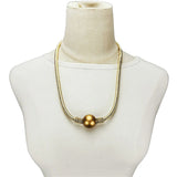 Pearl Bead Pendant Choker Necklace Women