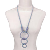 Metal Pendant Necklace Gothic Long Chains
