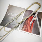 Alloy Chains Long Necklaces Party Wedding Clothes Accessories