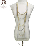 Alloy Chains Long Necklaces Party Wedding Clothes Accessories